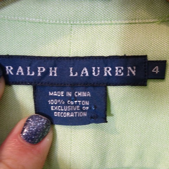 Ralph Lauren Mercer Classic Shirt 4 Mint Green Embroidery RLC Challenge Cup Polo - Picture 6 of 7